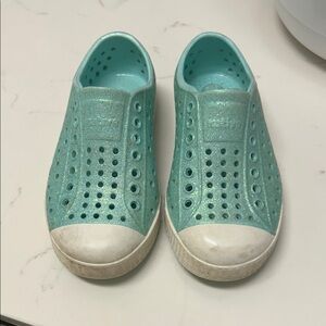 Kids Aqua Native Sparkle Shoes water shoes